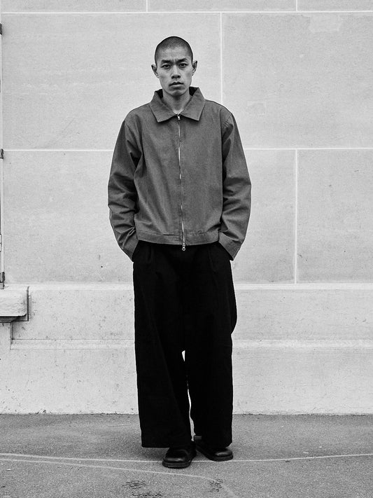 GREY CANVAS JACKET