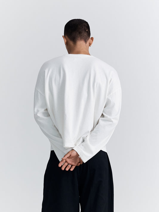 LS TEE WHITE