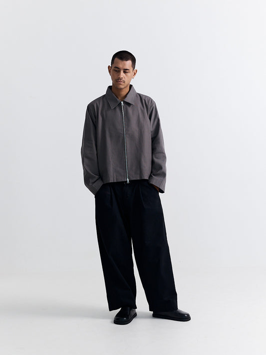 GREY CANVAS JACKET