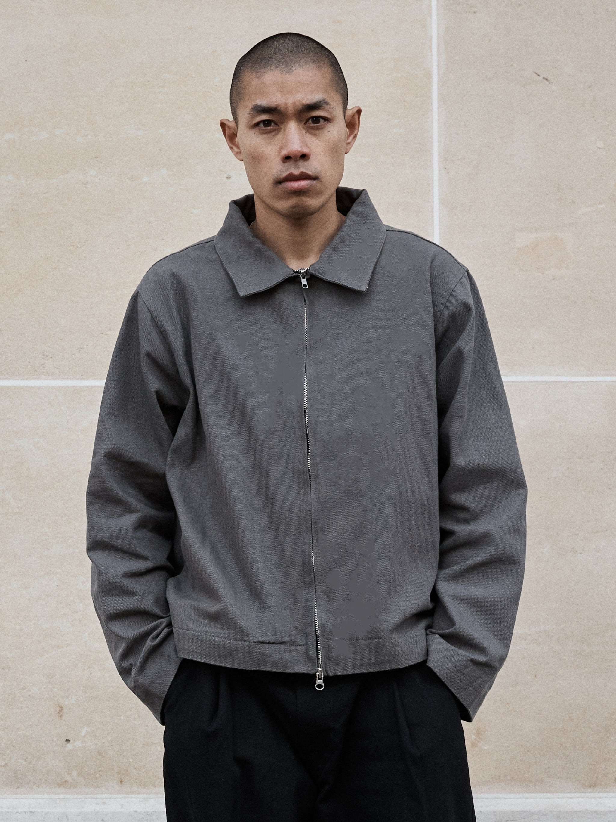 GREY CANVAS JACKET