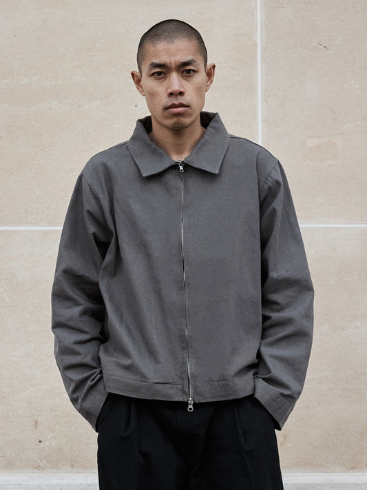 GREY CANVAS JACKET